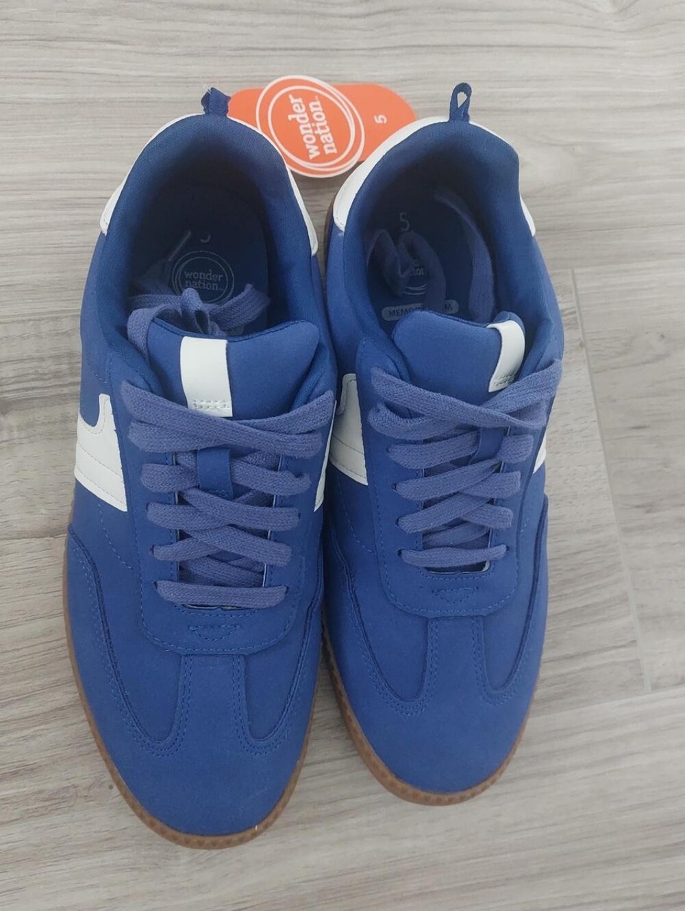 Wonder Nation Blue and White Athletic Sneakers